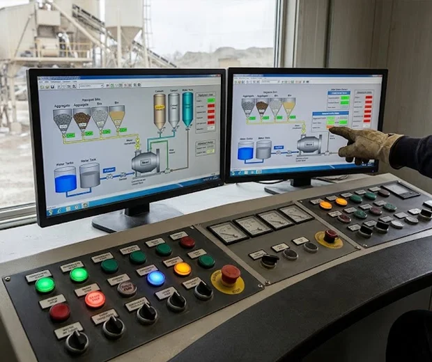 Concrete Batching Plant Control Panel and Scada