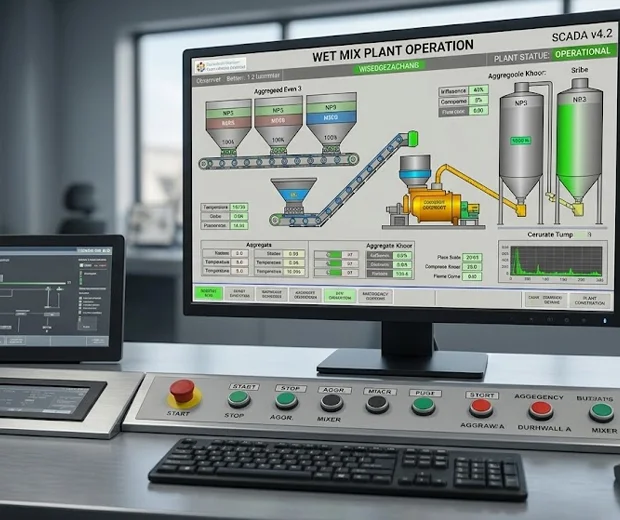 Wet Mix -Plant Control Panel and Scada