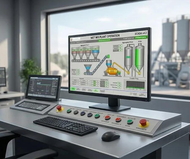 Wet Mix -Plant Control Panel and Scada